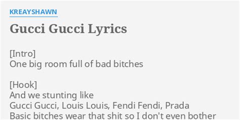 gucci gucci lyrics